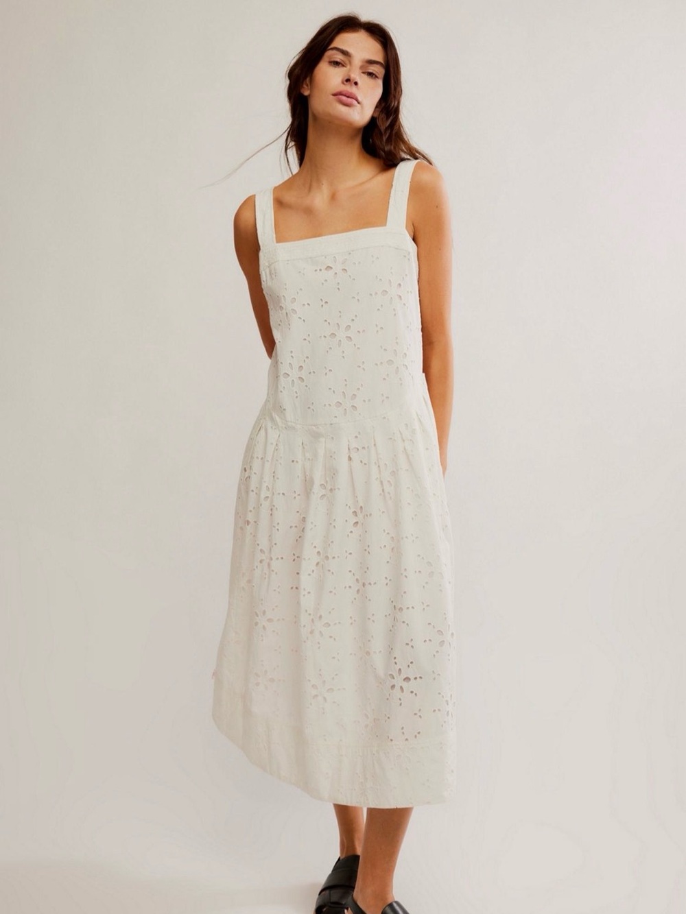 Free People Primavera Eyelet Midi Dress
